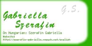 gabriella szerafin business card